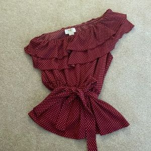One shoulder Maeve top